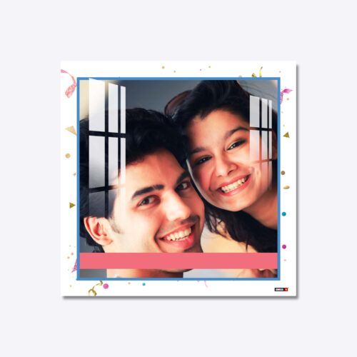 Square White Acrylic Photo Frame