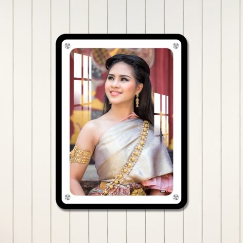 Rounded Rect Portrait Acrylic Dual Border