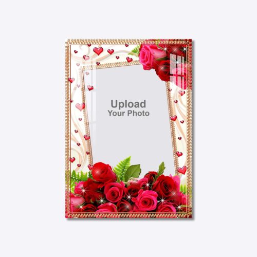 Flower Frame Acrylic Wall Photo