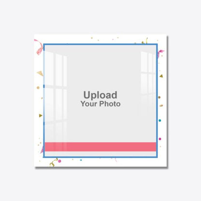 Square White Acrylic Photo Frame